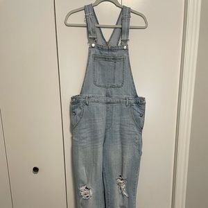 Wild Fable distressed overalls